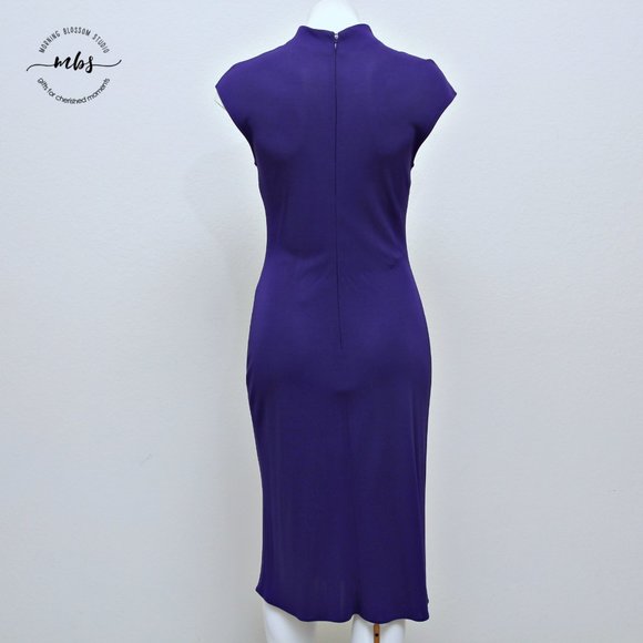 Rimini High Neck Sleeveless Shift Midi Dress - Picture 6 of 12